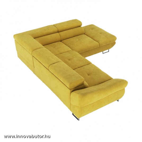 fabia mustársárga sárga luxus kanapé sarokgarnitúra ülőgarnitúra 