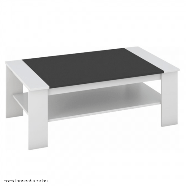 baker fekete fehér sonoma tölgy bútorlap asztal dohányzóasztal kisasztal